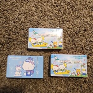 3 Taiwan EVA AIR SANRIO‎ CHARACTER Hello Kitty Playing card deck 1974, 2012